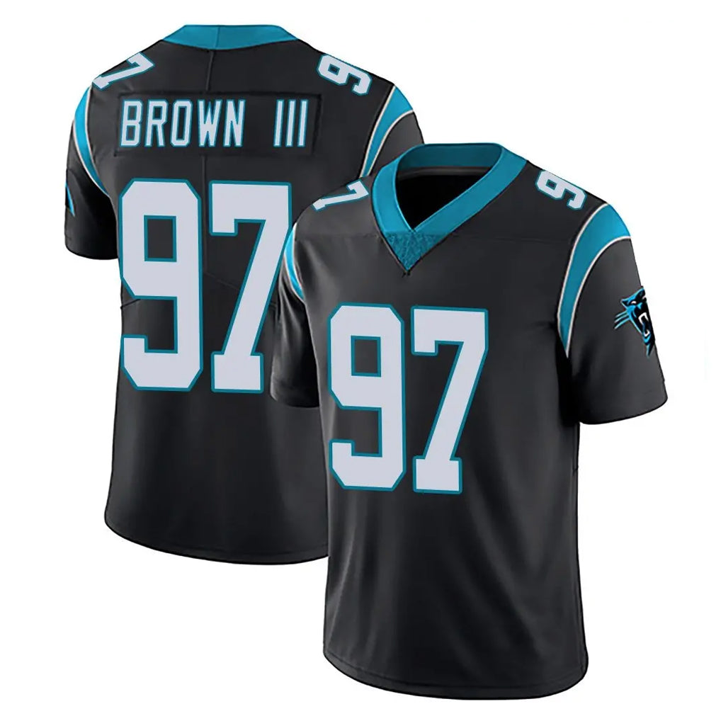 Friene C.Panthers #97 Bobby Brown III Player Black Vapor Untouchable Limited Game Stitched Jerseys