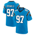 Friene C.Panthers #97 Bobby Brown III Player Blue Home Game Stitched Jerseys