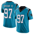 Friene C.Panthers #97 Bobby Brown III Player Blue Vapor Untouchable Limited Game Stitched Jerseys