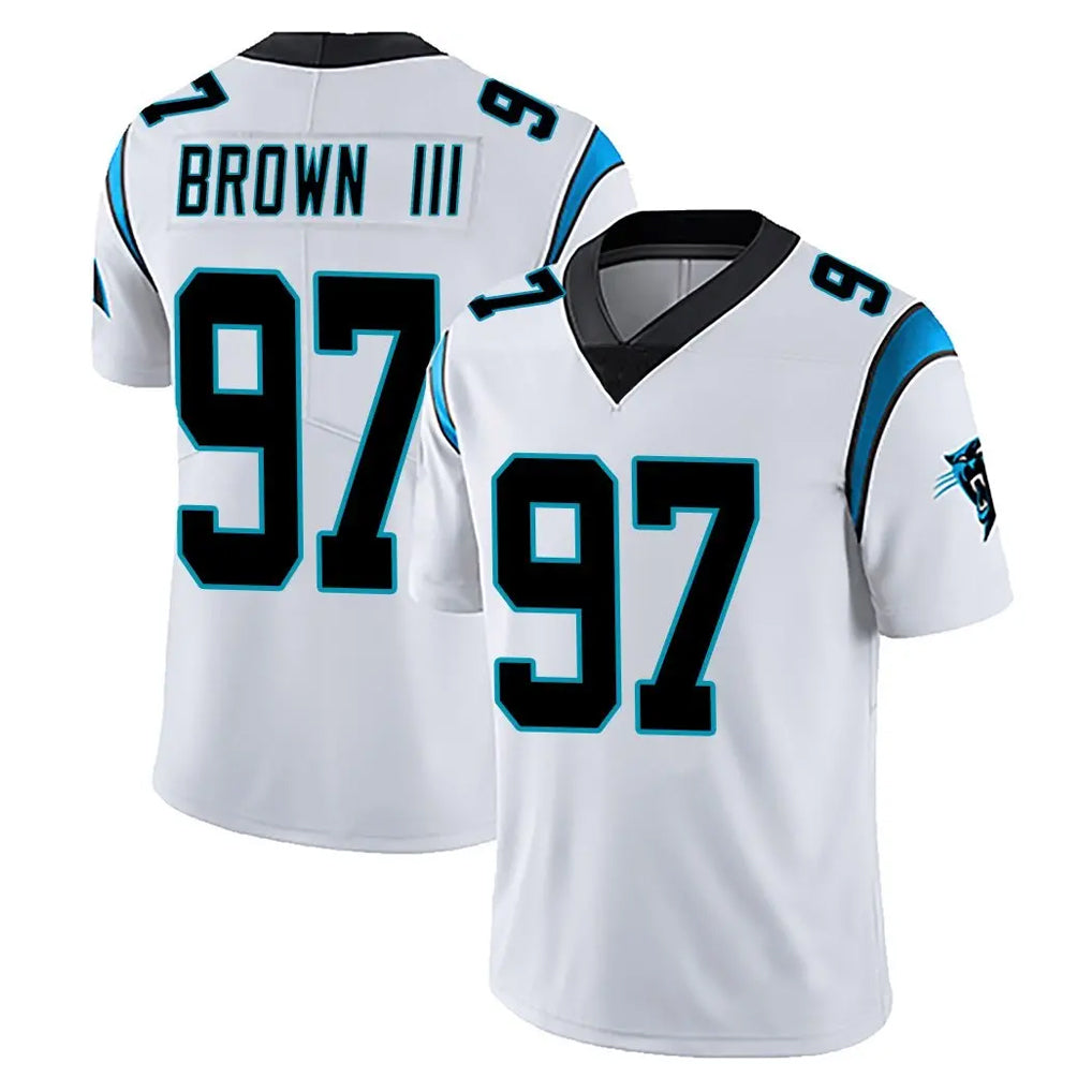 Friene C.Panthers #97 Bobby Brown III Player White Vapor Untouchable Limited Game Stitched Jerseys