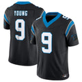 Friene C.Panthers #9 Bryce Young Black Vapor F.U.S.E. Limited Home Game Stitched Jerseys