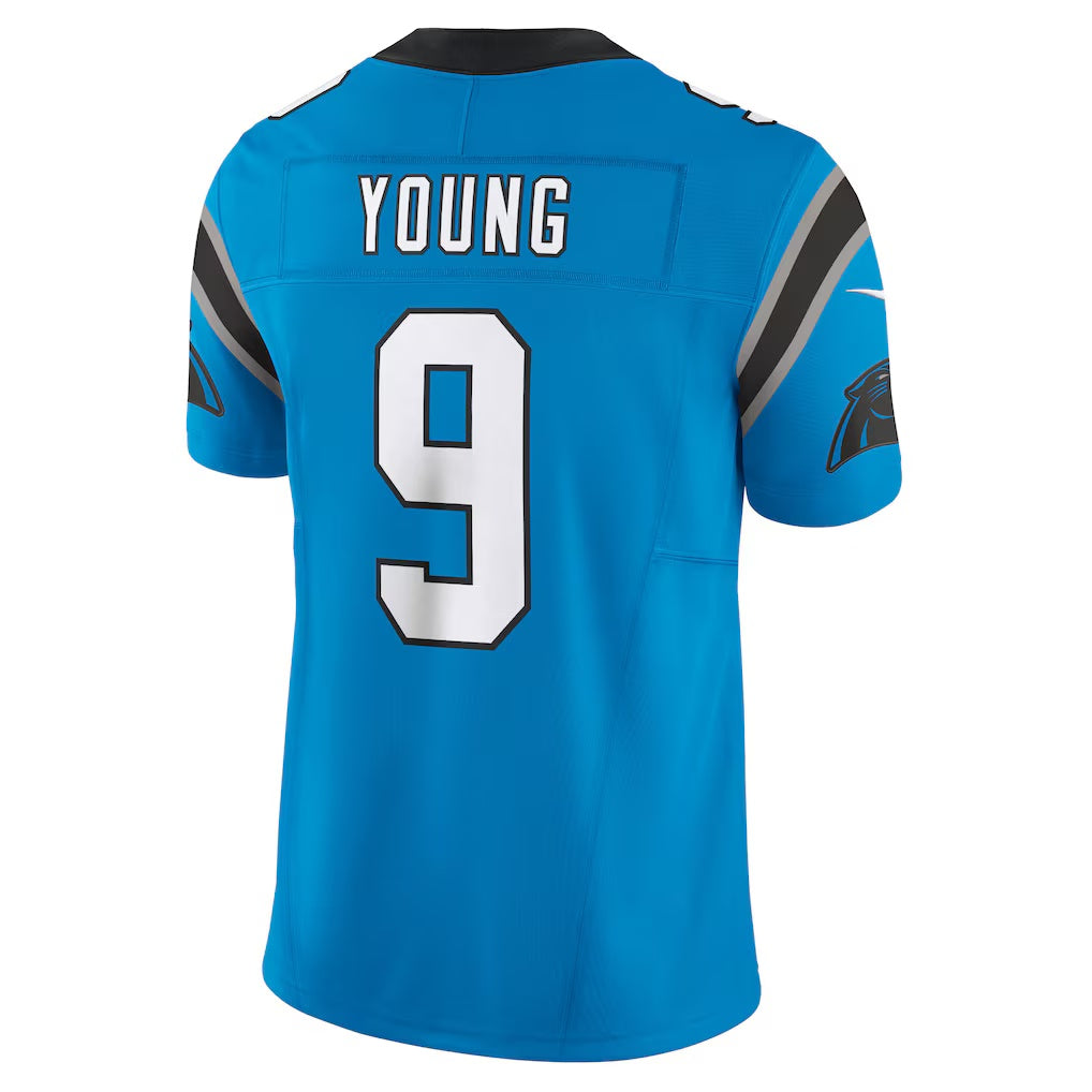 Friene C.Panthers #9 Bryce Young Blue Vapor F.U.S.E. Limited Stitched Jerseys