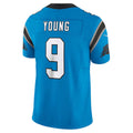 Friene C.Panthers #9 Bryce Young Blue Vapor F.U.S.E. Limited Stitched Jerseys