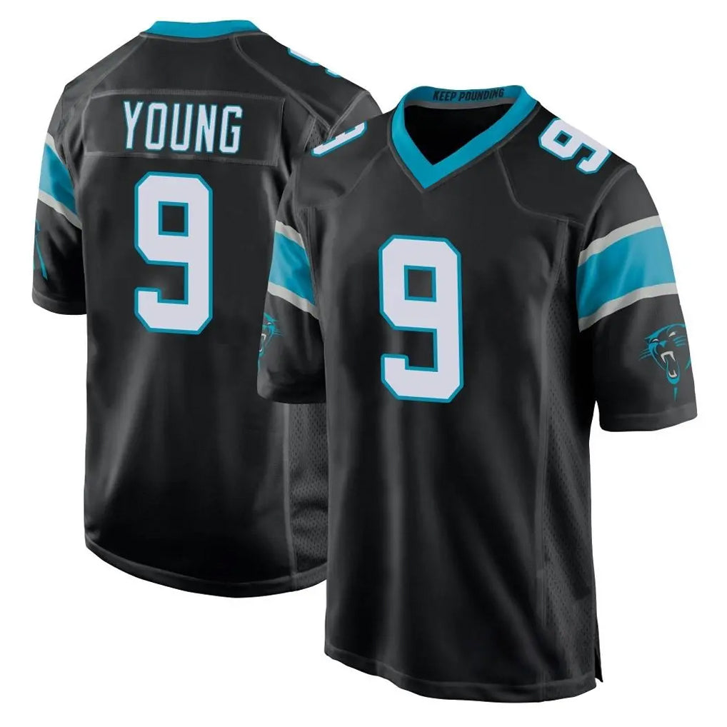 Friene C.Panthers #9 Bryce Young Player Black Game Stitched Jerseys