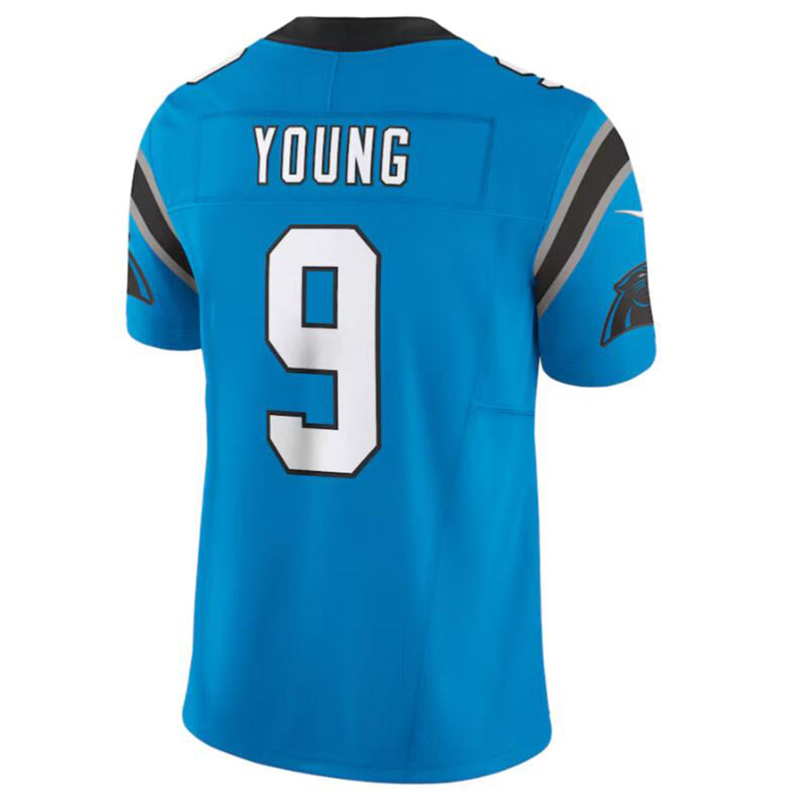 Friene C.Panthers #9 Bryce Young Blue Vapor F.U.S.E. Limited Jersey American Stitched Jerseys