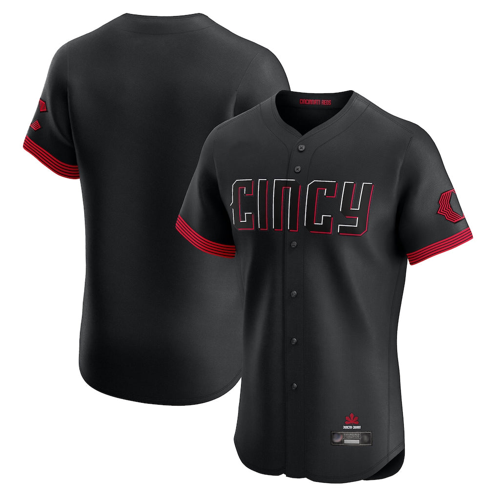 Friene C.Reds Black City Connect Limited Elite Home Blank Player Stitched Jerseys