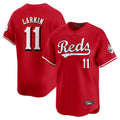 Friene C.Reds #11 Barry Larkin Player Red Home Limited Stitched Jerseys