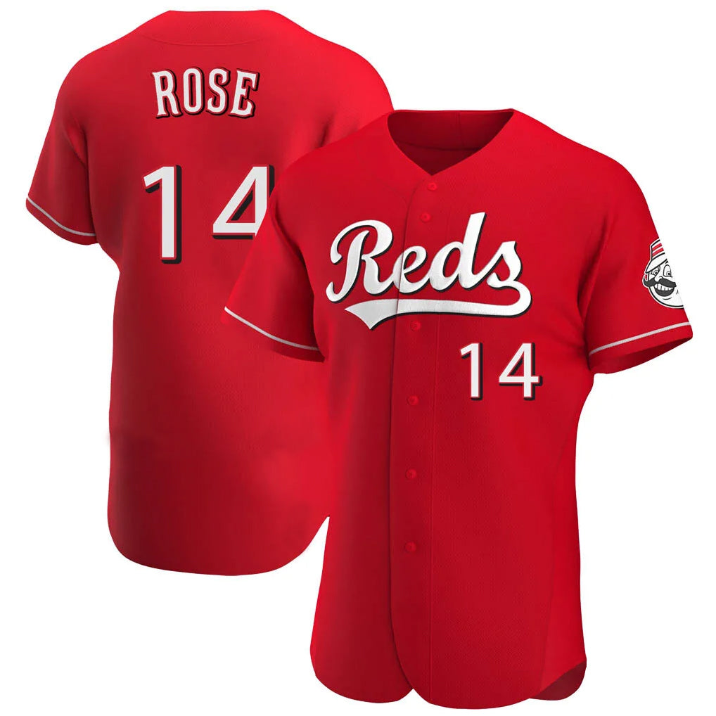 Friene C.Reds #14 Pete Rose Player Red Limited Elite Home Stitched Jerseys