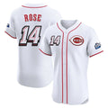 Friene C.Reds #14 Pete Rose Player White Speedway Classic Limited Elite Home Stitched Jerseys