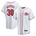 Friene C.Reds #30 Ken Griffey Player White Game Home Stitched Jerseys