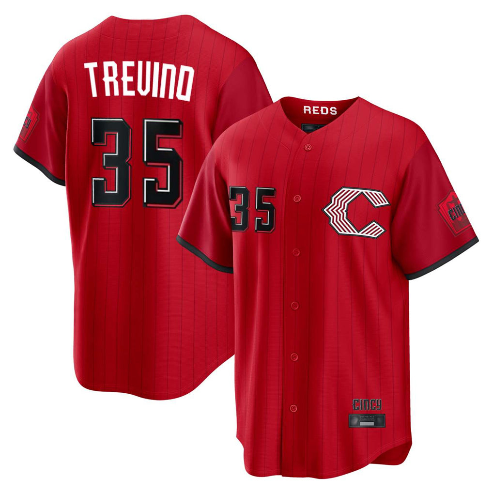 Friene C.Reds #35 Jose Trevino Player Red 2026 City Connect Home Game Stitched Jerseys