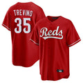 Friene C.Reds #35 Jose Trevino Player Red Home Game Stitched Jerseys