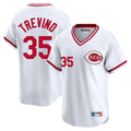Friene C.Reds #35 Jose Trevino Player White Cooperstown Collection Limited T-shirt Home Stitched Jerseys