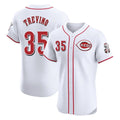 Friene C.Reds #35 Jose Trevino Player White Limited Elite Home Stitched Jerseys