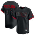 Friene C.Reds #37 Tyler Stephenson Player Black City Connect Home Limited Stitched Jerseys