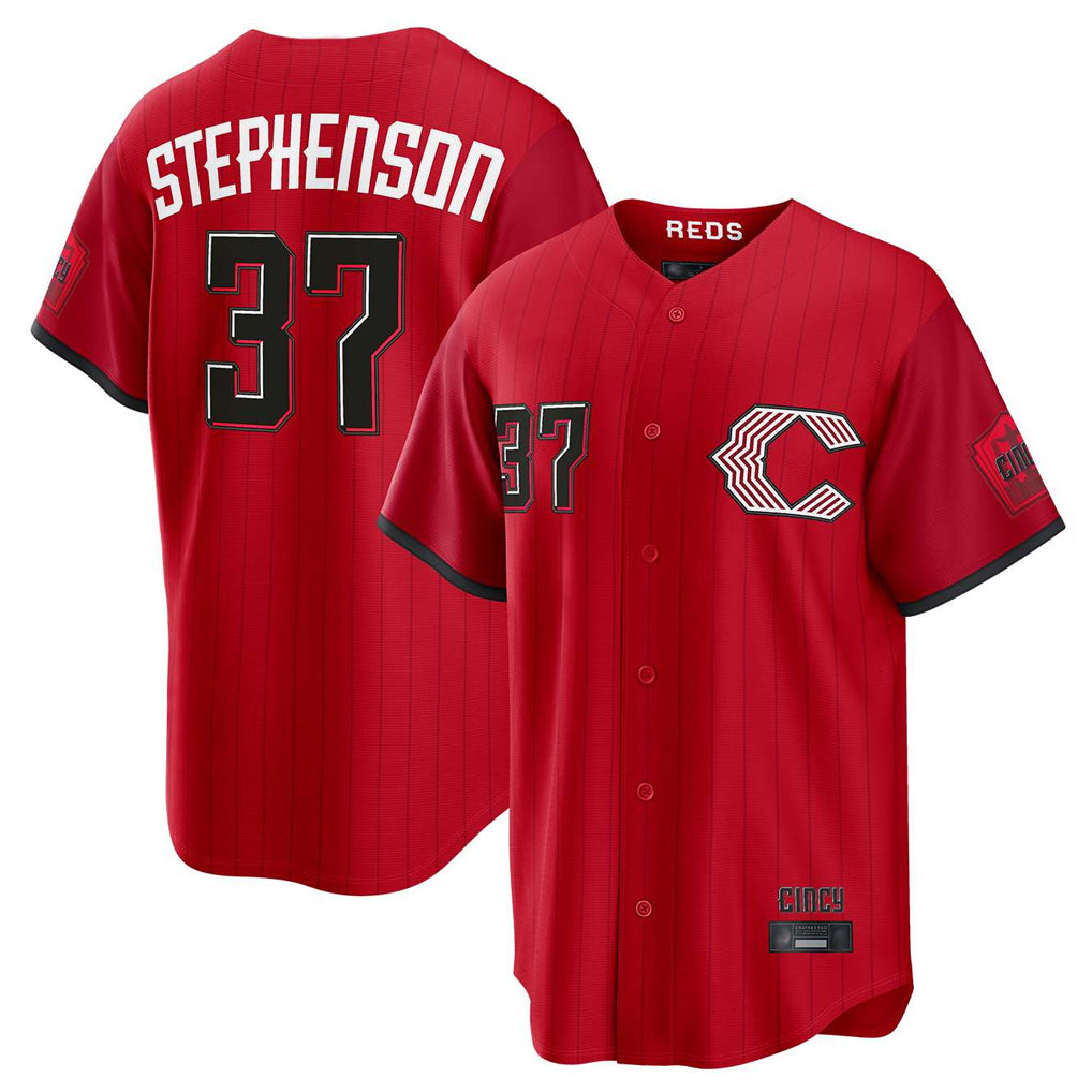 Friene C.Reds #37 Tyler Stephenson Player Red 2026 City Connect Home Game Stitched Jerseys