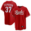 Friene C.Reds #37 Tyler Stephenson Player Red Home Game Stitched Jerseys