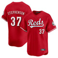 Friene C.Reds #37 Tyler Stephenson Player Red Home Limited Stitched Jerseys