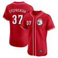 Friene C.Reds #37 Tyler Stephenson Player Red Limited Elite Home Game Stitched Jerseys