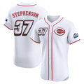 Friene C.Reds #37 Tyler Stephenson Player White Speedway Classic Limited Elite Home Stitched Jerseys