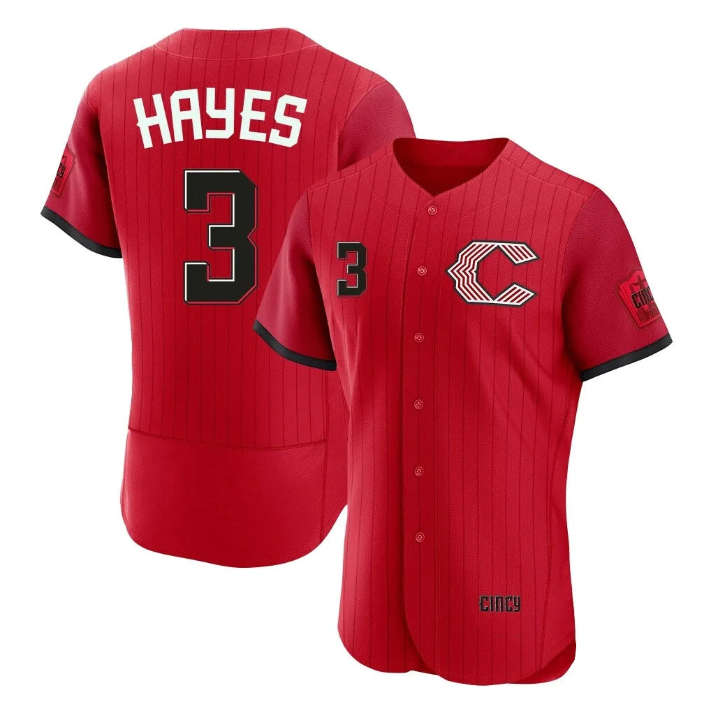 Friene C.Reds #3 Ke'Bryan Hayes Player Red 2026 City Connect Limited Elite Home Stitched Jerseys