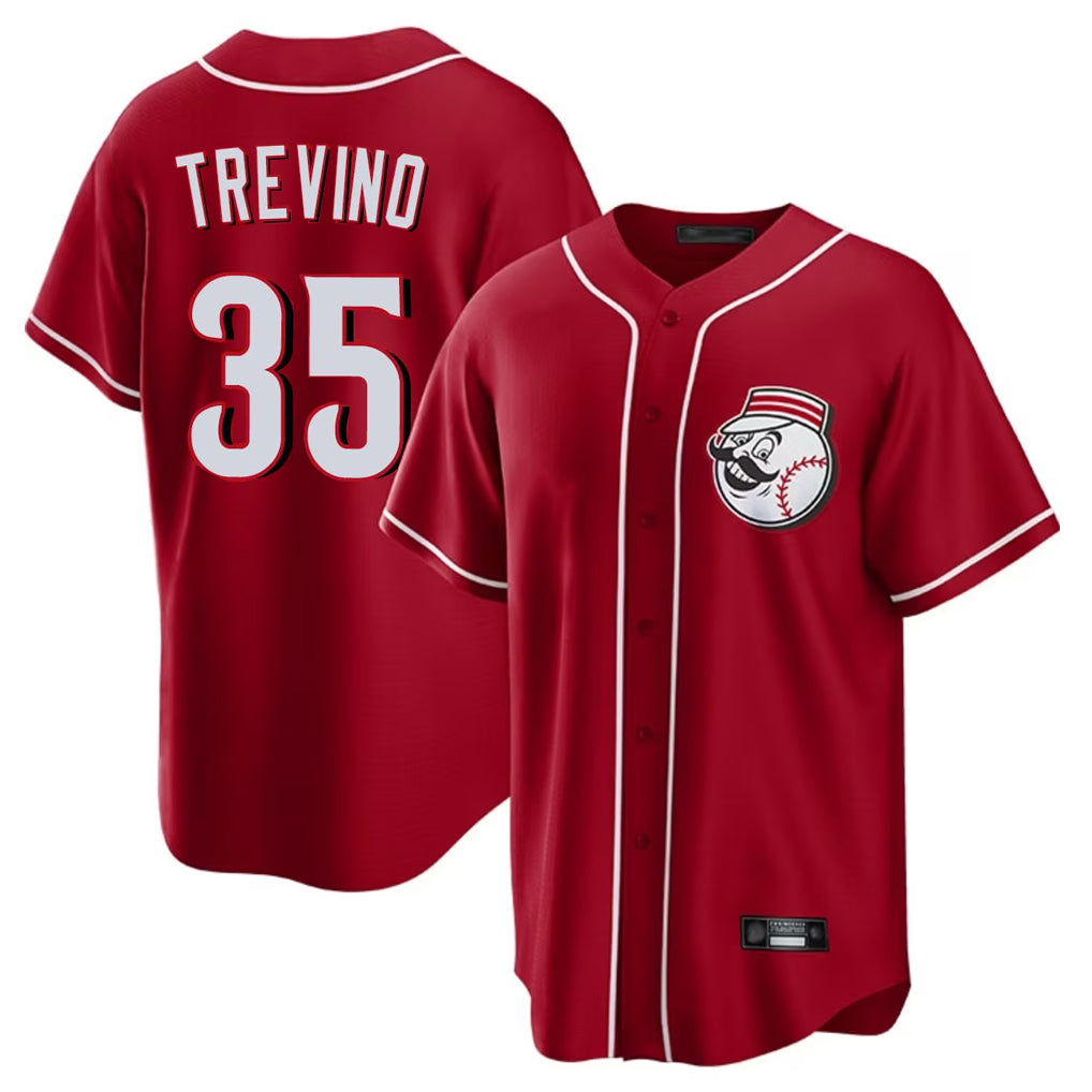 Friene C.Reds #3 Ke'Bryan Hayes Player Red Game Home Stitched Jerseys