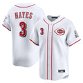 Friene C.Reds #3 Ke'Bryan Hayes Player White Home Limited Stitched Jerseys