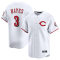 Friene C.Reds #3 Ke'Bryan Hayes Player White Limited Home Stitched Jerseys
