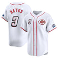 Friene C.Reds #3 Ke'Bryan Hayes Player White Speedway Classic Home Limited Stitched Jerseys