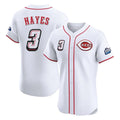 Friene C.Reds #3 Ke'Bryan Hayes Player White Speedway Classic Limited Elite Home Stitched Jerseys