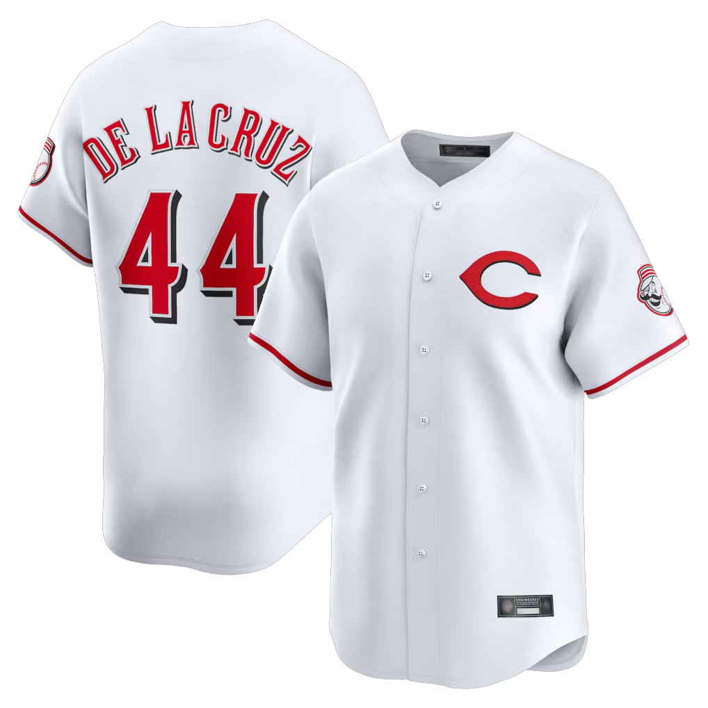 Friene C.Reds #44 Elly De La Cruz Player White Limited Home Stitched Jerseys