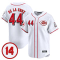 Friene C.Reds #44 Elly De La Cruz Player White Vapor Premier Limited Home Stitched Jerseys