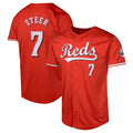 Friene C.Reds #7 Spencer Steer Player Red 2026 City Connect Limited Home Stitched Jerseys
