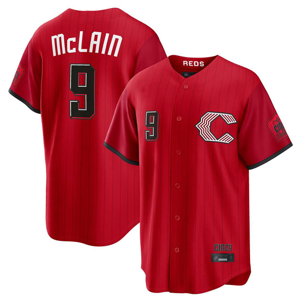 Friene C.Reds #9 Matt McLain Player Red 2026 City Connect Home Game Stitched Jerseys