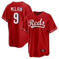 Friene C.Reds #9 Matt McLain Player Red Home Game Stitched Jerseys