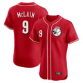 Friene C.Reds #9 Matt McLain Player Red Limited Elite Home Game Stitched Jerseys