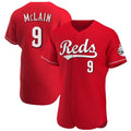 Friene C.Reds #9 Matt McLain Player Red Limited Elite Home Stitched Jerseys