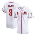 Friene C.Reds #9 Matt McLain Player White Limited Elite Home Stitched Jerseys