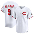 Friene C.Reds #9 Matt McLain Player White Limited Home Stitched Jerseys