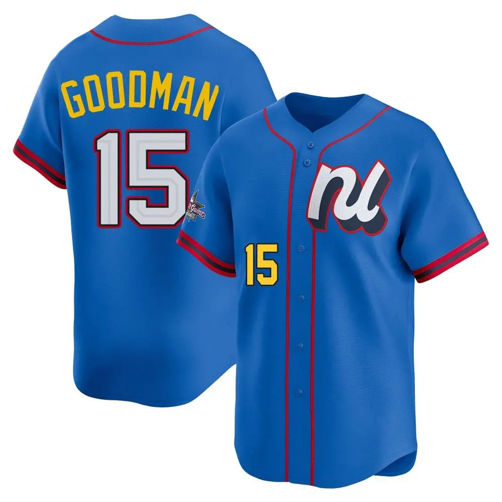 Friene  C.Rockies #15 Hunter Goodman Player Blue National League All-Star Edition Home Limited Stitched Jerseys