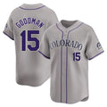 Friene C.Rockies #15 Hunter Goodman Player Gray Limited Home Stitched Jerseys