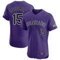 Friene C.Rockies #15 Hunter Goodman Player Purple Limited Elite Home Stitched Jerseys