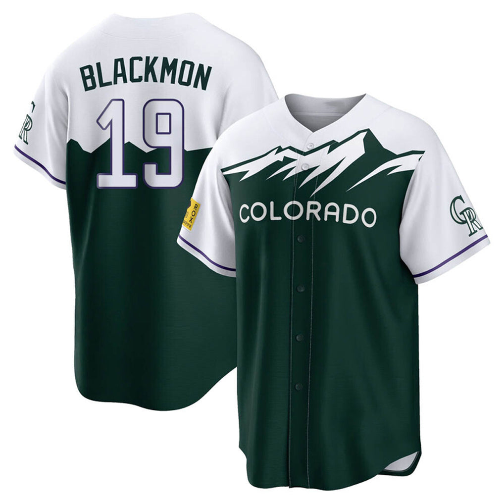 Friene  C.Rockies #19 Charlie Blackmon Player Green City Connect Home Game Stitched Jerseys