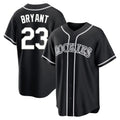 Friene  C.Rockies #23 Kris Bryant Player Black Fashion Out Home Game Stitched Jerseys