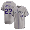 Friene  C.Rockies #23 Kris Bryant Player Gray Limited Home Stitched Jerseys