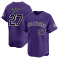Friene  C.Rockies #27 Jordan Beck Player Purple Limited Home Stitched Jerseys