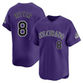 Friene  C.Rockies #8 Ryan Ritter Player Purple Limited Home Stitched Jerseys