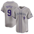 Friene  C.Rockies #9 Brenton Doyle Player Gray Limited Home Stitched Jerseys