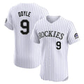 Friene  C.Rockies #9 Brenton Doyle Player White Limited Elite Home Stitched Jerseys