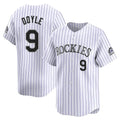 Friene  C.Rockies #9 Brenton Doyle Player White Limited Home Stitched Jerseys